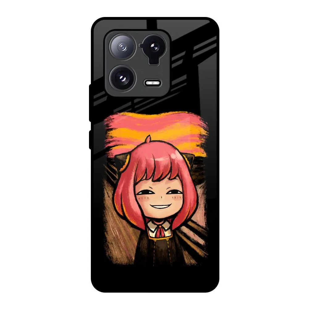 Ergonomic Feel Minimal Protection Spy X Family Glass Case for Mi 13 Pro