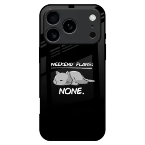 Weekend Plans Glass Case for iPhone 17 Pro Max Strong Corners
