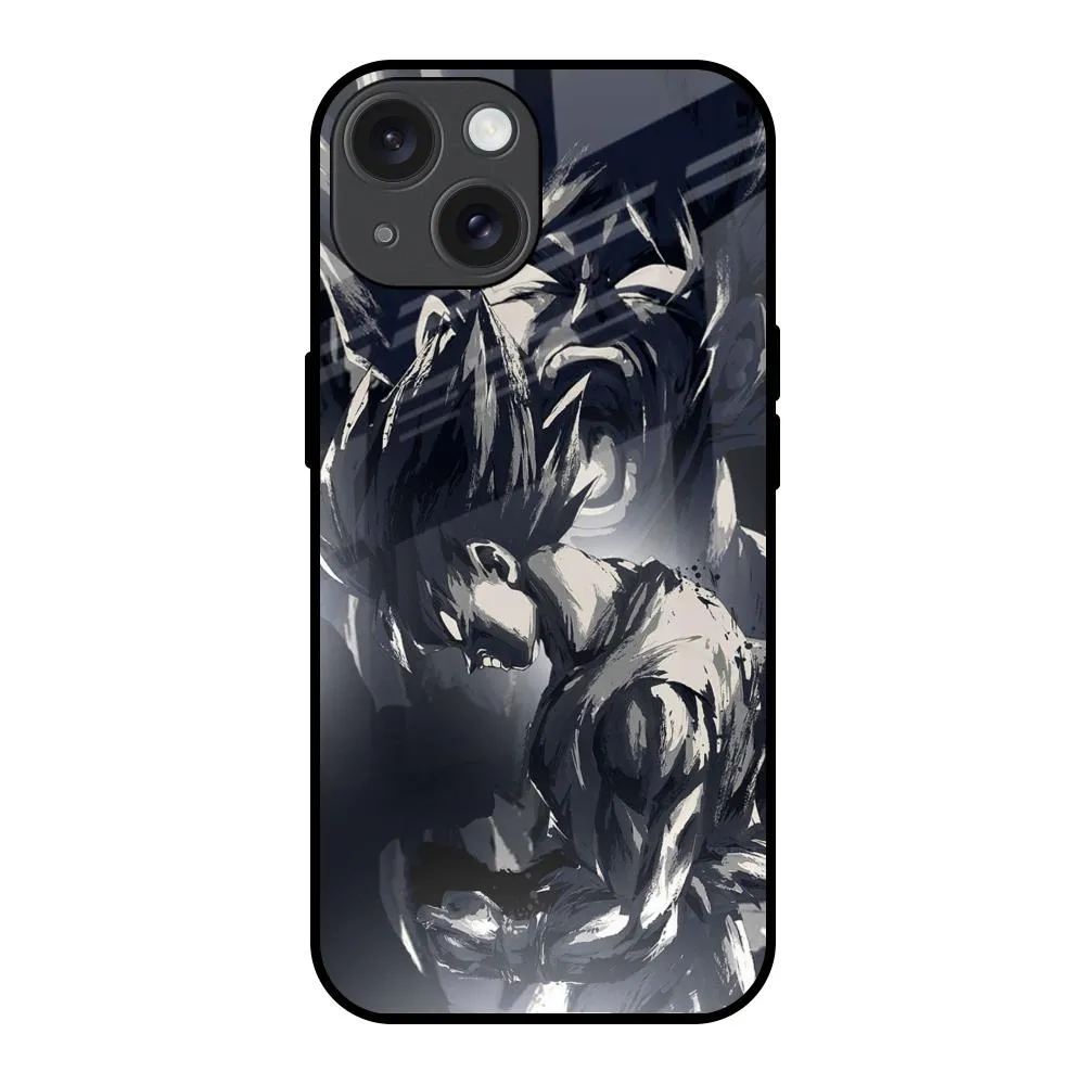 Sketch Art DB Glass Case for iPhone 15 Anti Shock Layer Premium Surface
