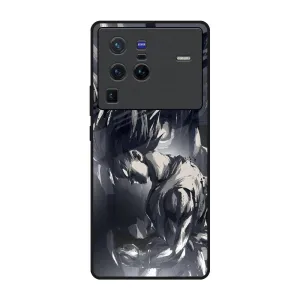 Classic Finish Sketch Art DB Glass Case for Vivo X80 Pro 5G