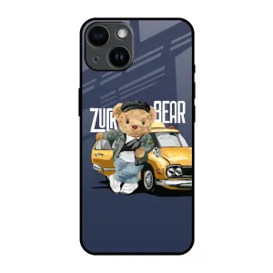 Adventurous Bear Glass Case for iPhone 14 Premium Material