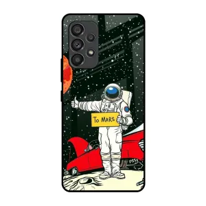 Astronaut on Mars Glass Case for Samsung Galaxy A53 5G Elegant Look Protective Corners