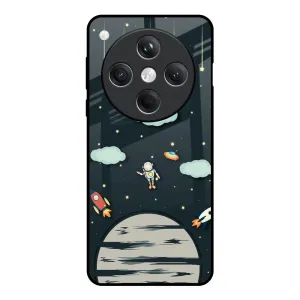 Astronaut Dream Glass Case For Oppo Find X8 5G Matte Texture Finish