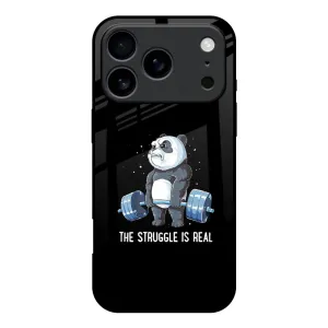 Modern Pattern Style Real Struggle Glass Case for iPhone 17 Pro