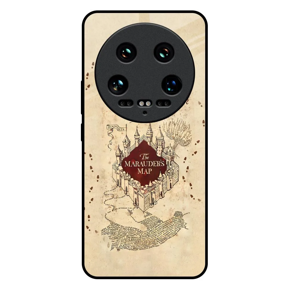 Magical Map Glass Case for Mi 14 Ultra 5G Protective Touch