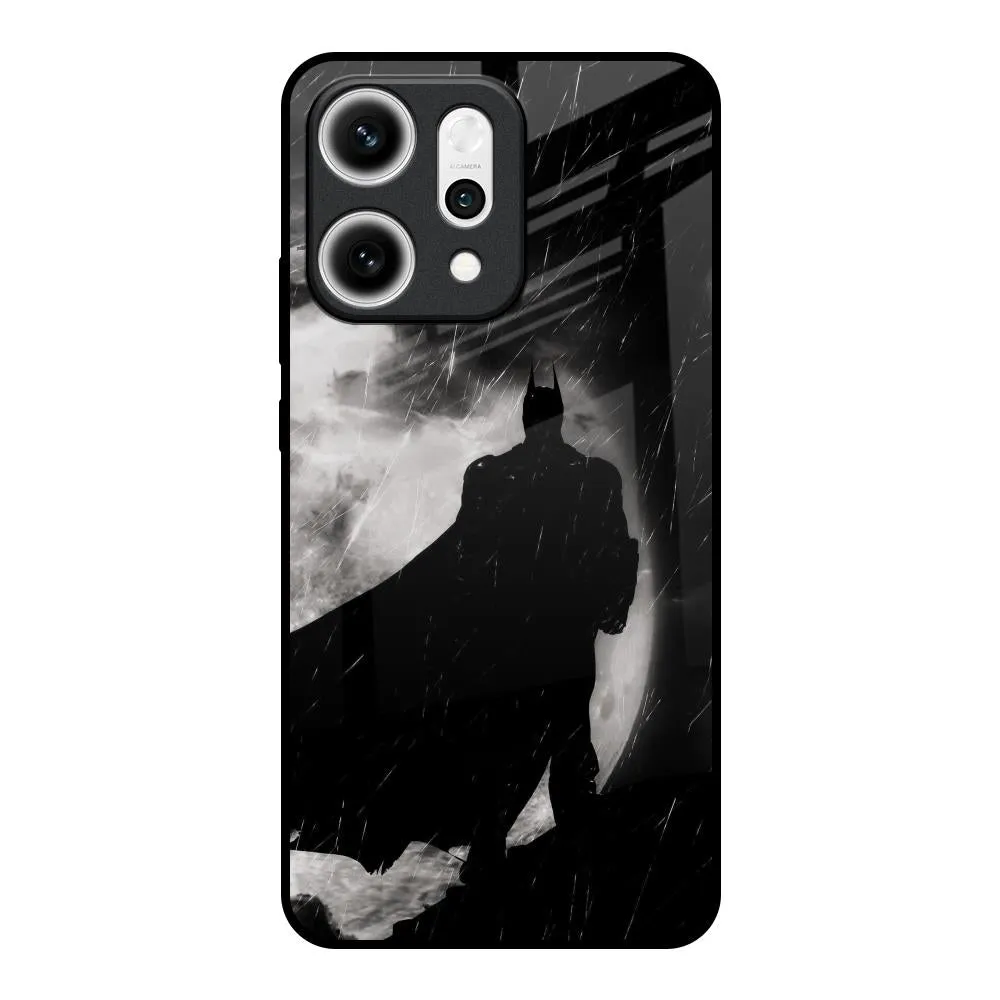 Luxury Style Dark Warrior Hero Glass Case for Oppo Reno14 5G
