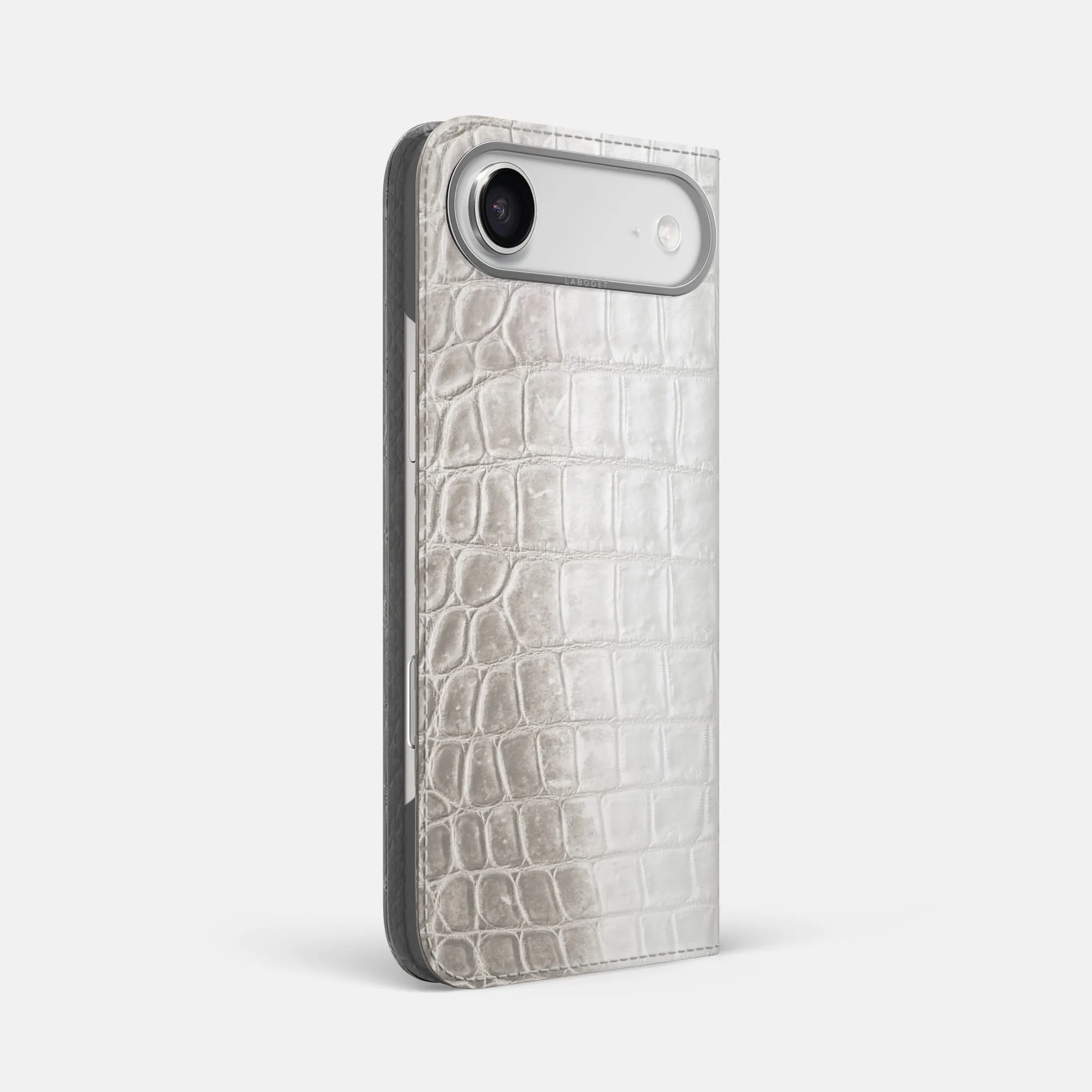 Matte Look Design Folio Case For iPhone 17 Air In Himalayan Crocodile