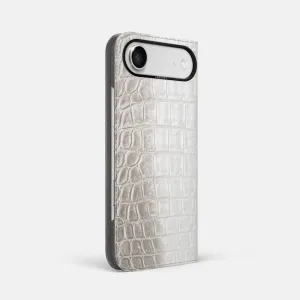 Folio Case For iPhone 17 Air In Himalayan Crocodile Smooth Edge Design Durable Design Texture