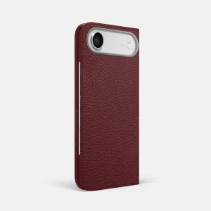 Shockproof Corners Ergonomic form Folio Case For iPhone 17 Air In Calf