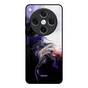 Pocket Friendly Marble finish Enigma Smoke Glass Case for Oppo Find x8 Pro