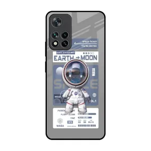 Stylish Aesthetic Premium Look Space Flight Pass Glass Case for Mi 11i