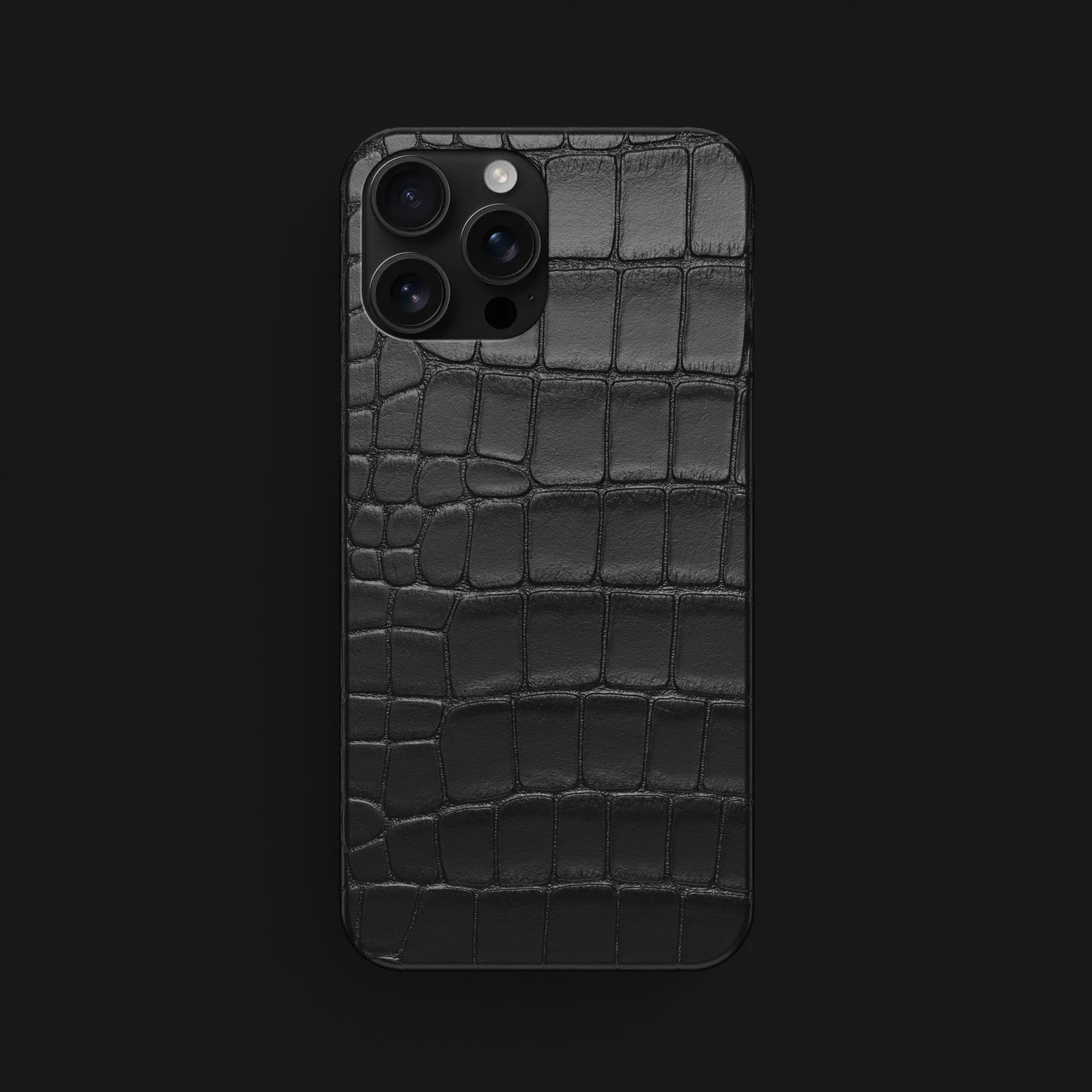 Slim Case Edition Black For iPhone 16 Pro Max In Alligator Unique Artwork