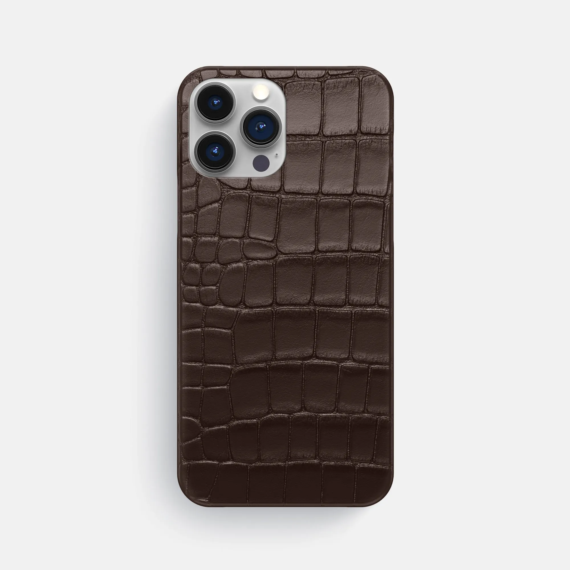 Hard Plastic Slim Case For iPhone 16 Pro Max In Alligator