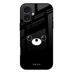 Protective Touch Cute Bear Glass Case for iPhone 17