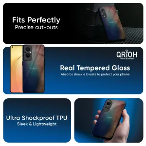 Minimal Detail Texture Matte Texture Rusty Gradient Glass Case for Oppo Reno13 Pro 5G