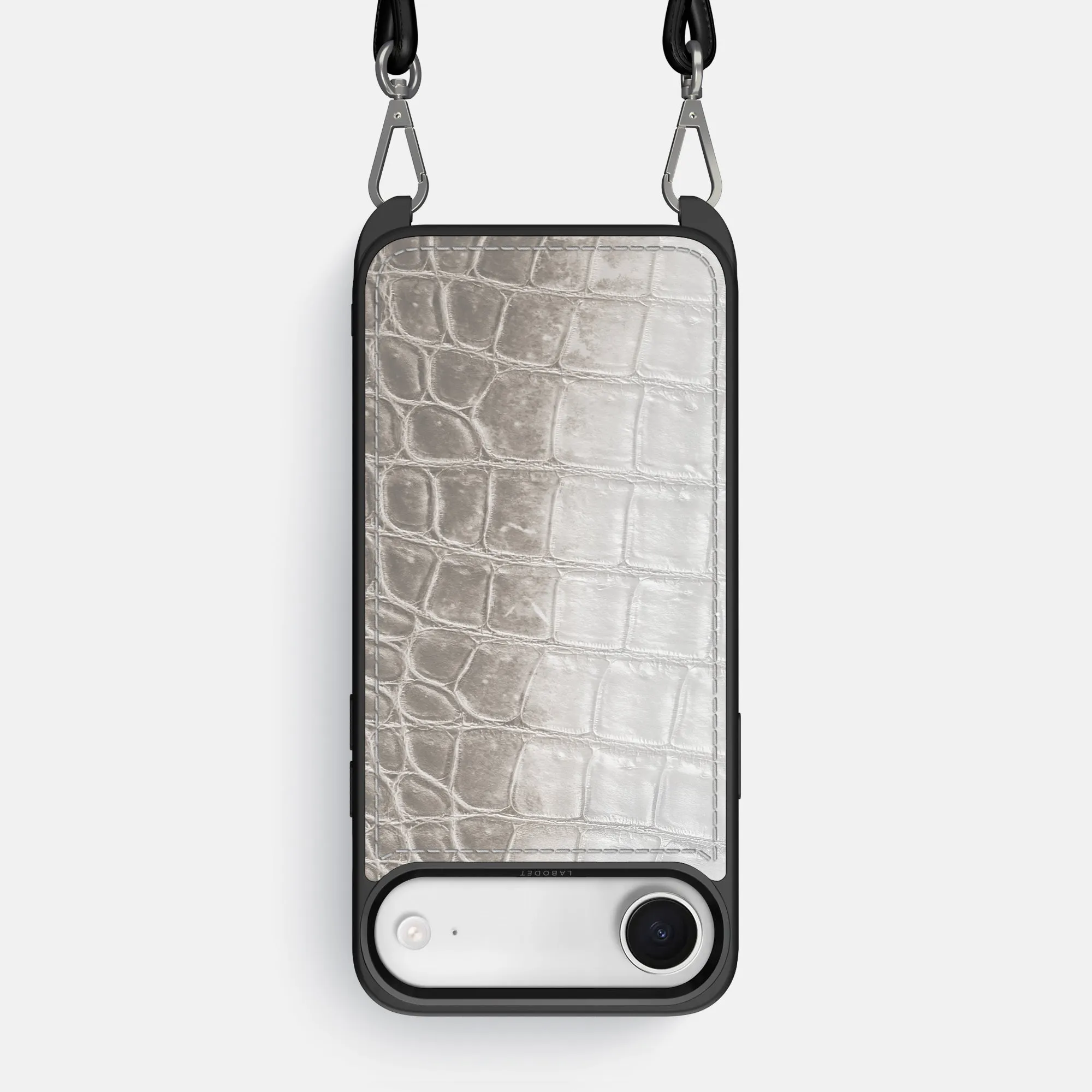 Protective Material Crossbody Sport Case For iPhone 17 Air In Himalayan Crocodile