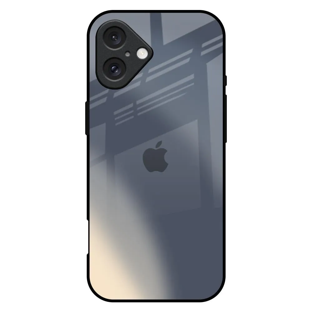 Shock Absorbing Metallic Gradient Glass Case for iPhone 16 Plus