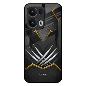 Shock Surface Black Warrior Glass Case for Oppo Reno13 Pro 5G