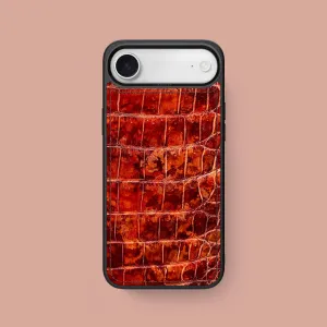 Sport Case 1/1 Amber For iPhone 17 Air In Alligator Creative Texture Rugged Finish