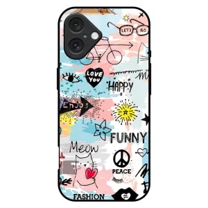 Just For You Glass Case For iPhone 16 Plus Elegant Detail Minimal Shield