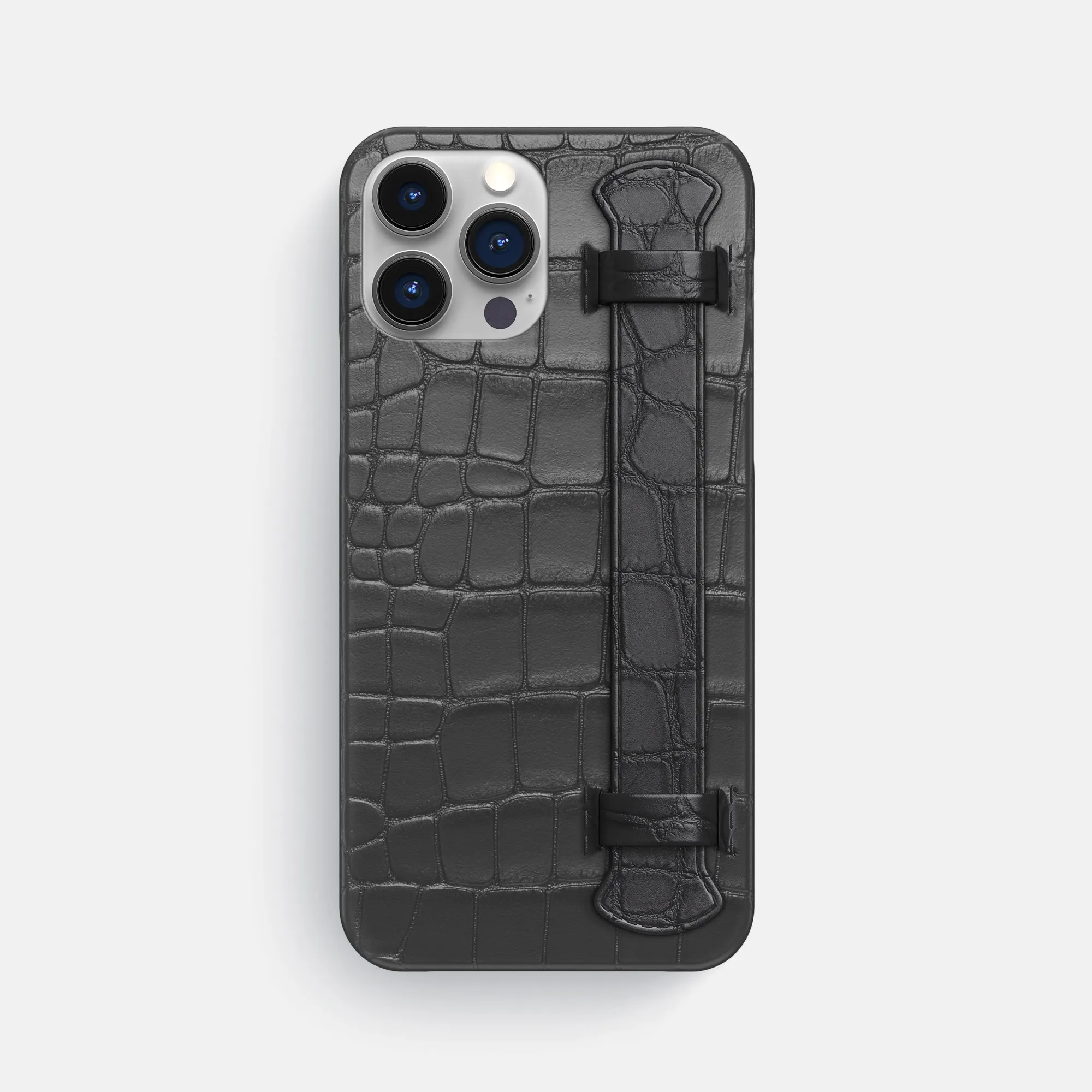 Slim Handle Case For iPhone 16 Pro Max In Alligator Hybrid Form