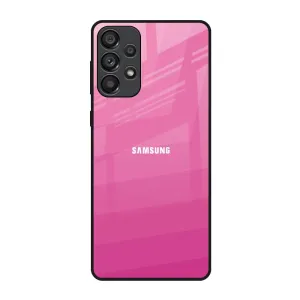 Shock Absorber Pink Ribbon Caddy Glass Case for Samsung Galaxy A73 5G