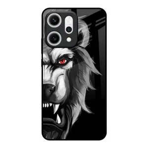 Wild Lion Glass Case for Oppo Reno14 5G Raised Bezels