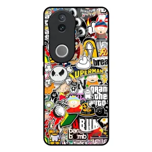 Boosted Glass Case for IQOO Z10R 5G Gloss Texture Modern Build Texture