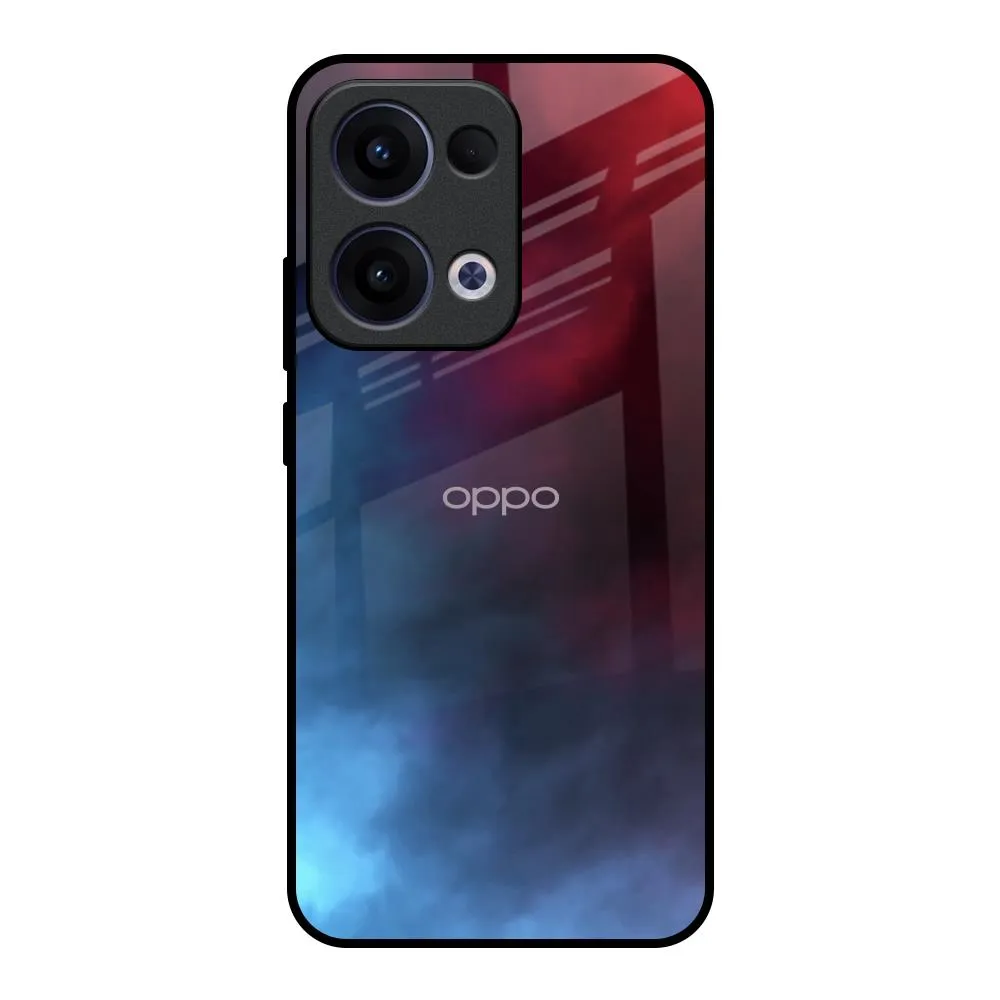 Smokey Watercolor Glass Case for Oppo Reno13 5G Stylish Shape Smooth Look