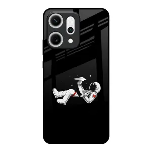 Space Traveller Glass Case for Oppo Reno14 5G Strong Outline Tight Fit