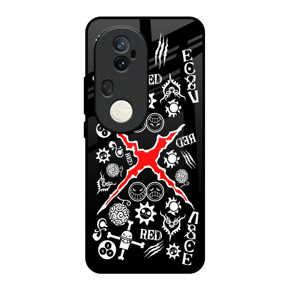 Elegant Texture Layer Red Zone Glass Case for Vivo T4 Ultra 5G