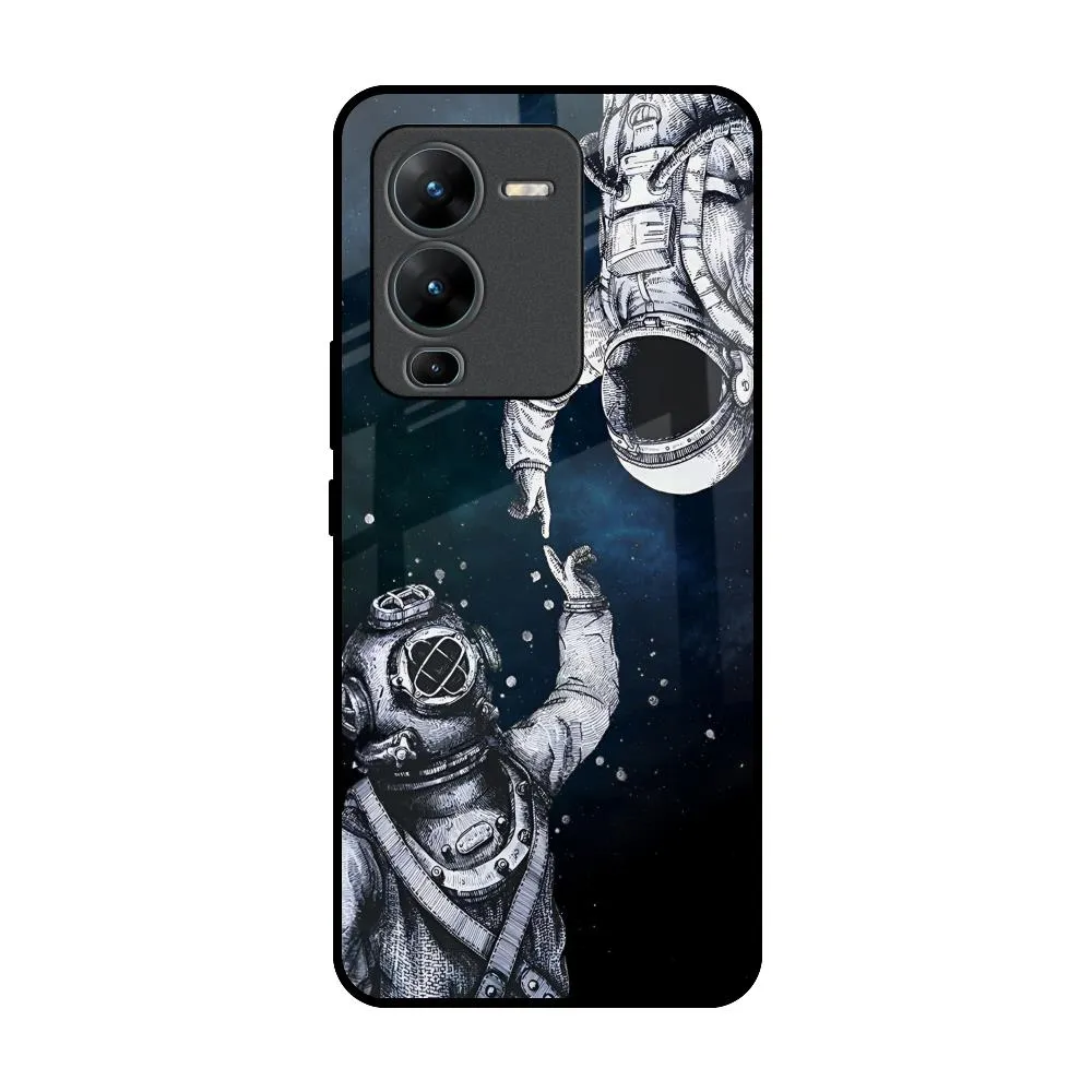 Waterproof Design Astro Connect Glass Case for Vivo V25 Pro