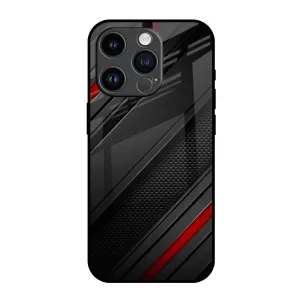 Modern Abstract Glass Case for iPhone 14 Pro Comfort Texture Layer