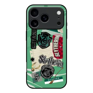 Slytherin Glass Case for iPhone 17 Pro Elegant Pattern