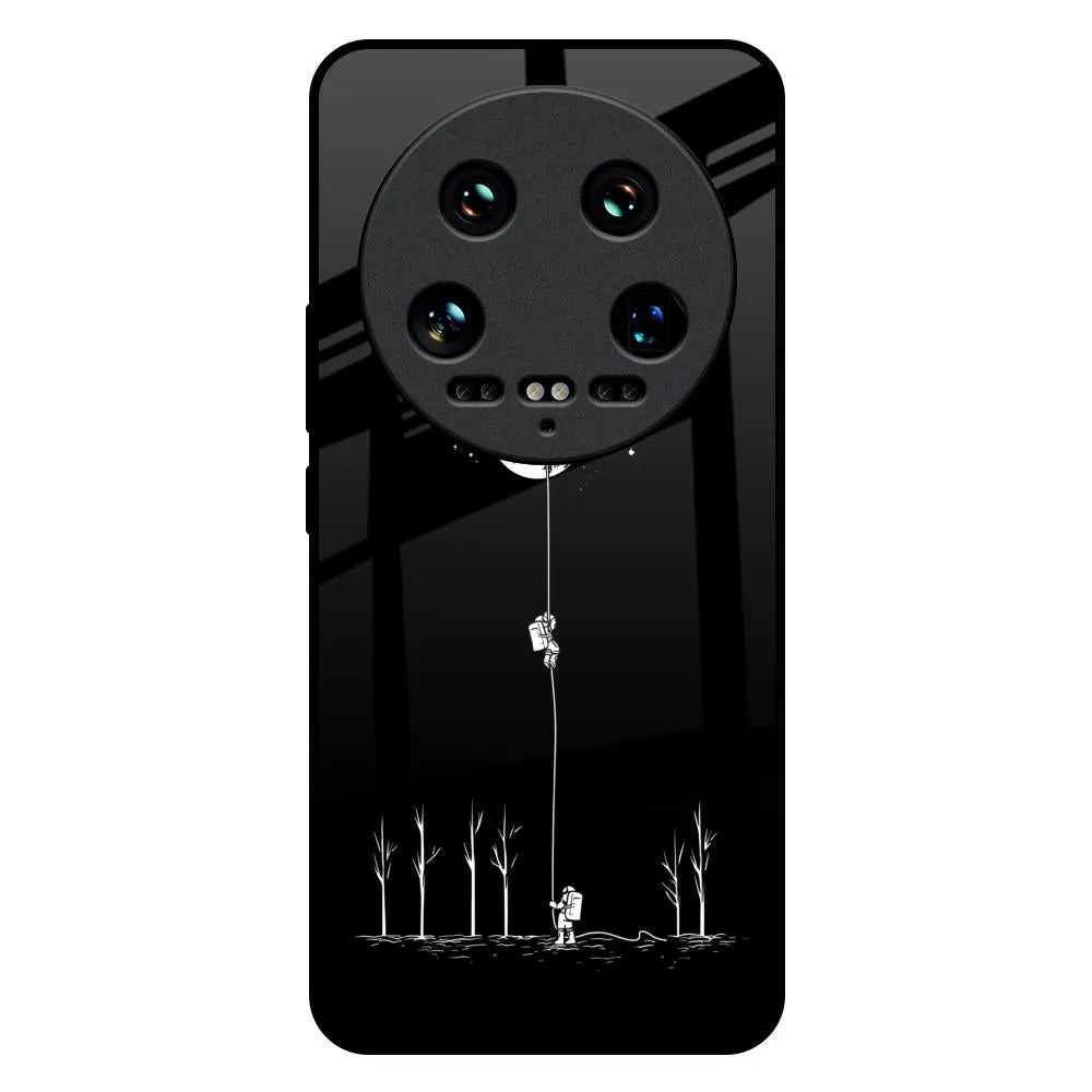 Soft Protection Edge Gloss Finish Catch the Moon Glass Case for Mi 14 Ultra 5G