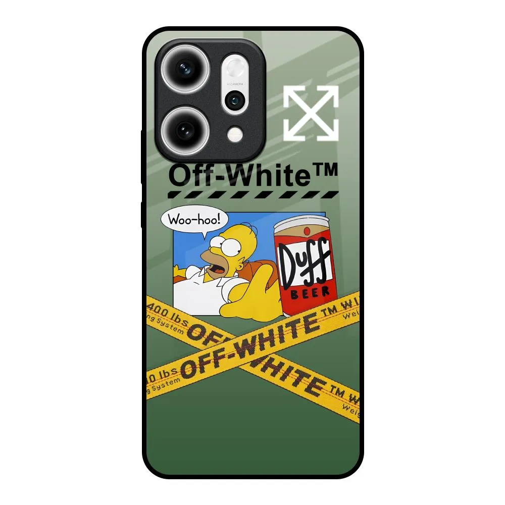 Shock Surface Layer Duff Beer Glass Case for Oppo Reno14 5G