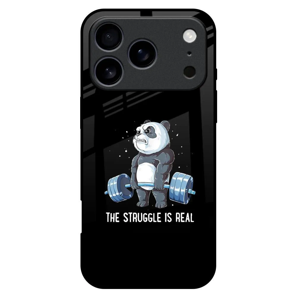 Real Struggle Glass Case for iPhone 17 Pro Max Refined Protection