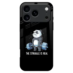 Real Struggle Glass Case for iPhone 17 Pro Max Refined Protection