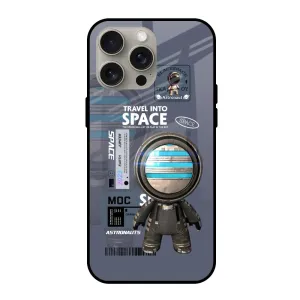 Student Gear Lightweight texture Space Travel Glass Case for iPhone 15 Pro Max