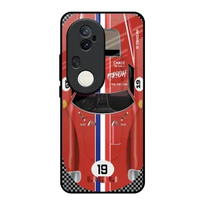 Protective Surface Fashion Forward Racing Vintage Glass Case for Vivo T4 Ultra 5G