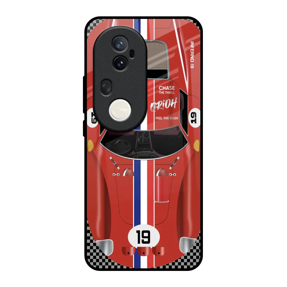 Protective Surface Fashion Forward Racing Vintage Glass Case for Vivo T4 Ultra 5G