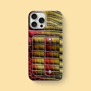 Protective Fit Envelope Case Sunset For iPhone 16 Pro Max In Alligator