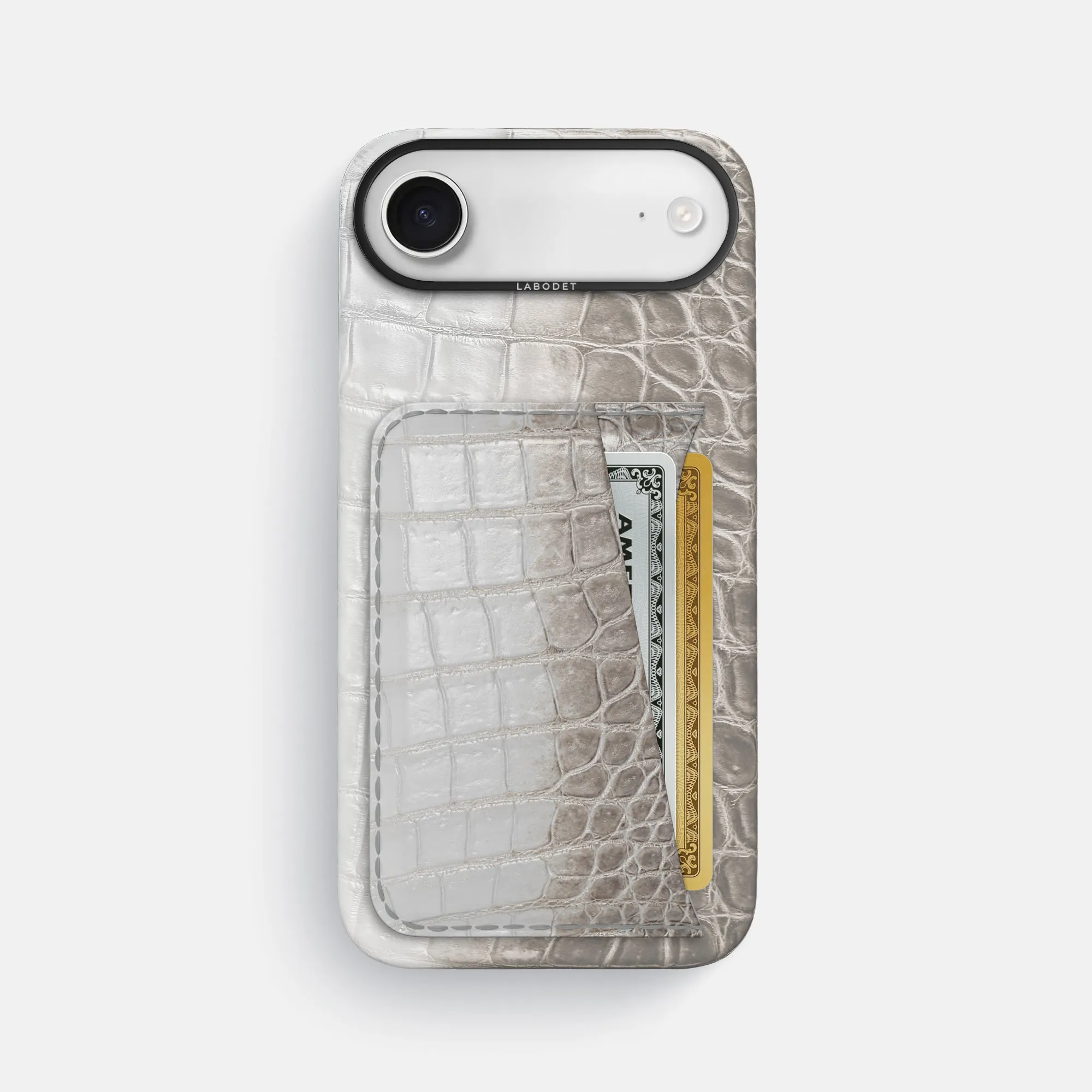 Modern Form Double Card Case For iPhone 17 Air In Himalayan Crocodile