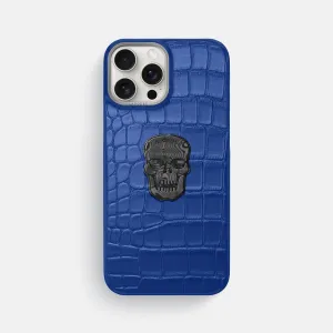 Classic Case With Carbon Skull For iPhone 16 Pro Max In Alligator Protective Layer