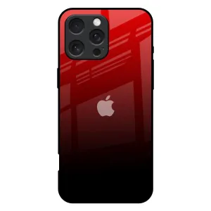 Elegant Texture Maroon Faded Glass Case for iPhone 16 Pro Max