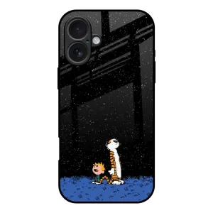 Night Sky Star Glass Case for iPhone 17 Flexible Edge Texture