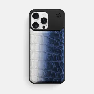 Metal Case For iPhone 16 Pro Max In Himalayan Crocodile Wireless Compatible