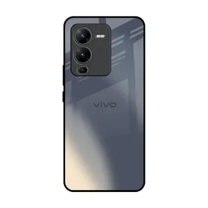 Compact Grip Hybrid Surface Layer Metallic Gradient Glass Case for Vivo V25 Pro