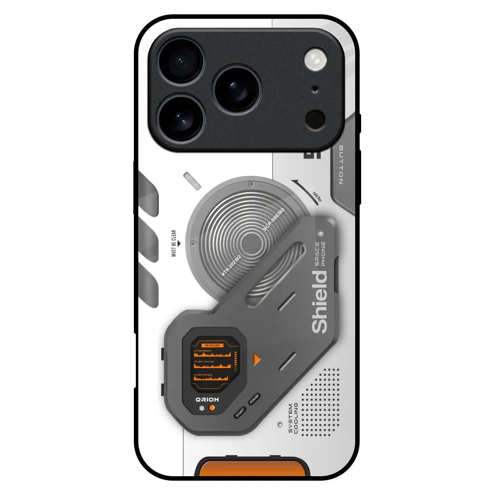 elegant design Creative Artwork Liberty Cyber Glass Case for iPhone 17 Pro Max