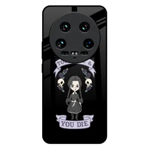 Touch Me & You Die Glass Case for Mi 14 Ultra 5G Hybrid Grip Finish Futuristic style